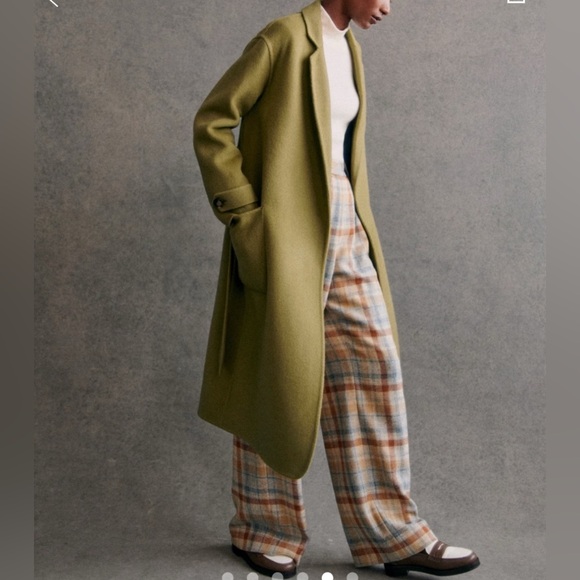 Sezane Mederick Coat Pistachio - Size 6 - Picture 2 of 11